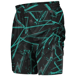 Shorts de bain personnalisés en sublimation unie pour hommes et femmes, taille élastique, respirants, séchage rapide, écologiques, 100 % polyester, style urbain - Product Image 1