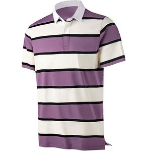 Camiseta de polo de algodón orgánico personalizada para hombre, camiseta suave de verano, ropa informal de punto transpirable de alta calidad bordada, 100% - Product Image 1