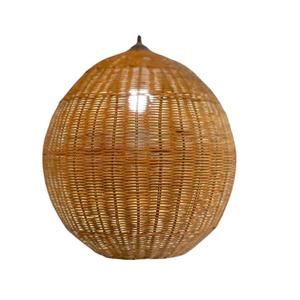 Handmade Round Rattan Eco-Friendly Decorative Modern Indoor Hotel Home Use Iron Frame Lamp Shade Powder-Coated <b>Light</b> <b>Cover</b> - Product Image 1