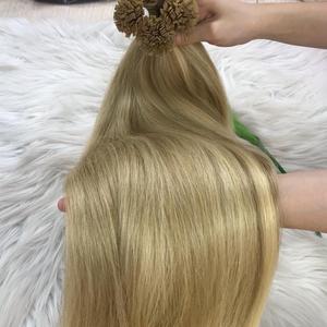Extension per capelli umani con punta piatta naturale a punta piatta all'ingrosso di alta qualità in capelli grezzi vietnamiti 100% marrone