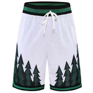 Pantalones cortos de poliéster de alta calidad para hombre al por mayor, pantalones cortos de baloncesto de malla personalizados con características transpirables - Product Image 4