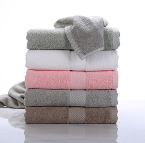 Toallas de Baño de Algodón 100% de Primera Calidad, Tejidas, Ecológicas, con Diseño Dobby, Color Sólido, Tamaños Personalizados, Marca Privada, para Uso en Hoteles - Product Image 2