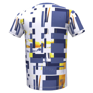 T-shirt de sport pour homme personnalisé OEM, 100 % polyester, sublimation, écologique, 180 g, séchage rapide, fitness, gym, évacuation de l'humidité - Product Image 5