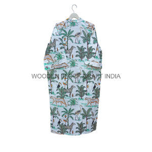 Kimono de algodón suave y sofisticado con escote en V con diseño simple y estampado floral para ropa informal Kimono para un estilo refinado - Product Image 6