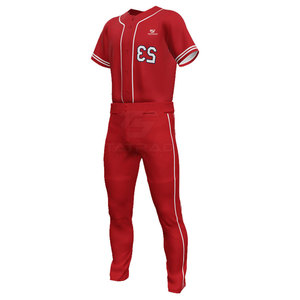 Uniformes de Béisbol Personalizados de Fábrica, Transpirables, Estampados, Último Diseño, 100% Poliéster, Tallas y Colores Personalizados - Product Image 1
