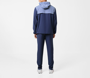 Ensemble 2 pièces coupe-vent d'hiver pour homme, respirant, imprimé, antibactérien, streetwear OEM, patchwork personnalisé, jogging 100% coton - Product Image 4