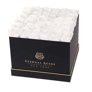 Lennox Grand Eternal Rose Preserved Square Gift Box for Birthday Anniversary Mother's Day and Valentine's Day - Product Image 1