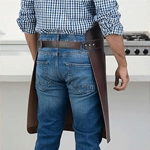 Comfortable Heavy Duty <b>Leather</b> Vest Style <b>Apron</b> for Men Stylish Adjustable Work <b>Apron</b> for BBQ and Crafts - Product Image 4