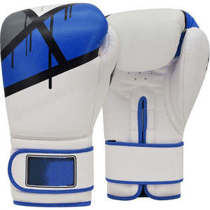 Guantes de Boxeo de Venta Caliente, Personalizados, de Cuero y Poliéster, con Diseño a Color, Profesionales, Transpirables, Cómodos, con Cierre de Gancho y Bucle - Product Image 5