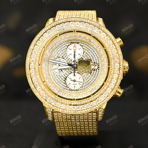 Montre en diamant Moissanite de qualité supérieure Ultra étincelante, aspect glacé et fabrication élégante pour la mode de luxe et le port quotidien - Product Image 1