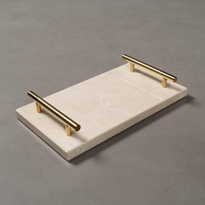 Factory Wholesale Marble Serving Tray Rectangle Luxury White <b>Artificial</b> Marble Board Decorative Wedding Food <b>Fruit</b> Serving Tray - Product Image 3