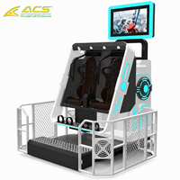 Máquina recreativa de realidad virtual ACS Premium 360 grados para dos jugadores, operada con monedas, resolución 1080P, para todas las edades, zonas de juego comerciales