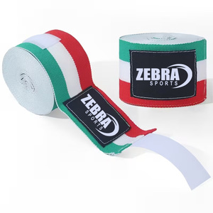 ผ้าพันมือสำหรับชกมวยและยกน้ำหนัก ผลิตจากผ้าฝ้ายระบายอากาศ เป็นมิตรกับสิ่งแวดล้อม พิมพ์ลายได้ตามต้องการ ขายดี - Product Image 1