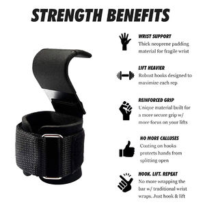 GAF - Par de Correas Antideslizantes para Levantamiento de Pesas, para Peso Muerto, Dominadas y Entrenamiento Físico - Product Image 2