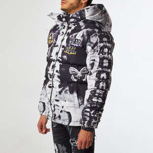 <b>Men's</b> Unique Style <b>Long</b> Puffer <b>Jacket</b> with Stand Collar Canvas Outer Wear Latest Design Wholesale Price - Product Image 4