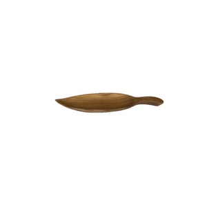 Vente en gros d'assiettes à feuilles en bois Décor Vintage Leaf Acacia Assiettes à dîner pour aliments Offre Spéciale de feuilles en bois - Product Image 3