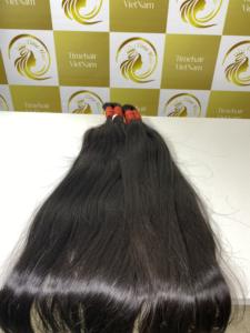 วิกผมแท้สีดำเวียดนามแบบ100% พรีเมี่ยมผมธรรมชาติแบบปรับแต่งได้ - Product Image 5