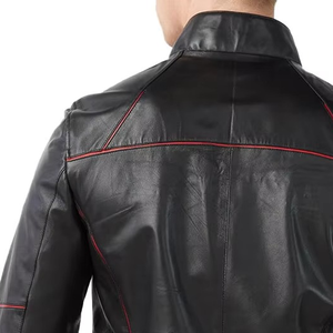 เสื้อแจ็คเก็ตหนังผู้ชายขายดี แฟชั่นใหม่ เสื้อแจ็คเก็ตหนังผู้ชาย กันลม - Product Image 3