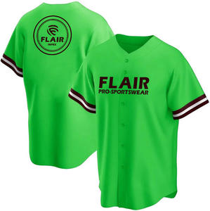 Camisetas de talla grande personalizables, poliéster transpirable, cuello redondo, ropa de béisbol y softbol con diseño impreso sublimado - Product Image 3