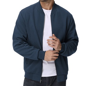 แจ็คเก็ตวาร์ซิตี้ผู้ชายแบบขายส่ง สกรีนโลโก้ได้ตามต้องการ ผ้าฟลีซหนานุ่ม ไซส์ใหญ่พิเศษ สำหรับผู้ชายและผู้หญิง แบบซิป - Product Image 2