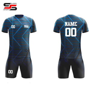 2025 Venta al por mayor Última temporada Club de fútbol Jersey Sublimación Kit de uniforme de fútbol para hombres Conjuntos de fútbol clásicos de grado superior - Product Image 3