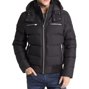 Doudounes d'hiver pour hommes vente en gros qualité personnalisée vestes d'hiver chaudes d'extérieur avec poches zippées pour hommes - Product Image 2