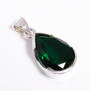 925 pendentif en argent Sterling poire coupe rubis pierre précieuse design unique pendentifs fins breloques fabricant direct bijoux bijoux uniques - Product Image 3