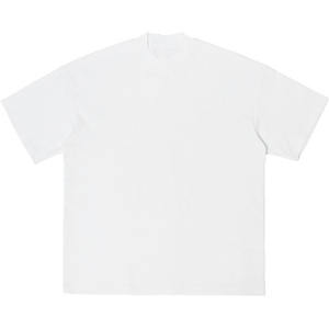 Nouveau gros 100% coton T-shirt pour hommes coupe ample imprimé coton été T-shirt noir T-shirt couleur unie surdimensionné T-shirt - Product Image 1