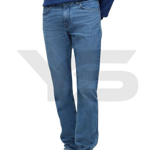 Pantalones vaqueros para exteriores de color sólido para hombre al por mayor, pantalones largos ajustados, pantalones con bolsillos en la cintura, pantalones vaqueros informales, venta al por mayor de 2017 - Product Image 3