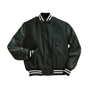 Chaqueta de béisbol Varsity para hombre de talla grande a la moda, chaqueta Collage de lona de estilo único, chaqueta universitaria con parche en blanco bordado 3D - Product Image 2