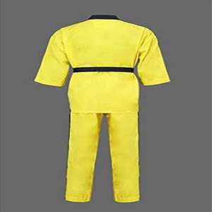 Uniforme de karaté de haute qualité en polyester/coton léger 220g pour adultes, logo personnalisé, cordon élastique, vêtements d'arts martiaux - Product Image 3