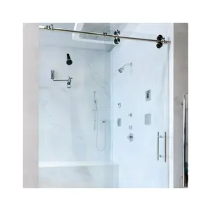 Shower Door Sliding Massage Room Shower Room Shower Enclosure Bathroom Factory Tempered Glass Square Rectangle Hotel European