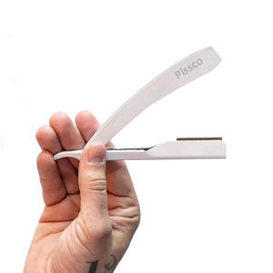 Navaja de barbero recta para afeitar con cuchilla intercambiable, kit de barbero manual con navaja de filo recto - Product Image 3