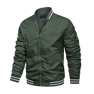 Prix pas cher prix de gros blousons d'aviateur pour hommes respirant 100% polyester matériel hommes vestes impression de logo personnalisé - Product Image 4