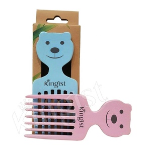 Peigne à dents larges en bois de bambou naturel écologique pour bébé et enfant - Product Image 6