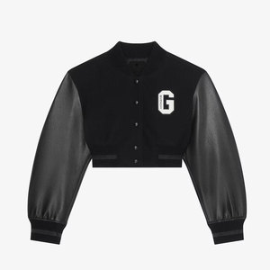 แจ็คเก็ตวาร์ซิตี้ผู้หญิงผ้าฝ้ายพิมพ์ลายระบายอากาศได้ดี คุณภาพเยี่ยม ปรับแต่งได้  แบบครอปสั้น  ผ้าขนสัตว์แท้ สำหรับฤดูหนาว - Product Image 4