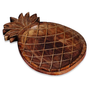 Plateau de service en bois de manguier plateau rectangulaire en bois avec poignée présentation alimentaire pour viande fromage pain service vente en gros - Product Image 4