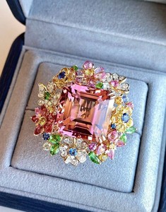 Regalia Natural Multi Sapphire 14K Gold Luxury Ring Radiant Hue Bold Spark Royal Touch <b>Elegant</b> Shine Premium Crafted Feel - Product Image 3