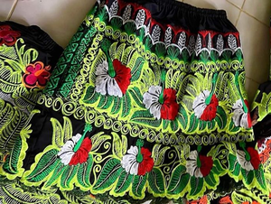 2025 <b>Women's</b> Casual Long Cotton Ball Gown <b>Skirt</b> with Anti-Bacterial Embroidery High Demand New Style Hawaiian Wear - Product Image 2