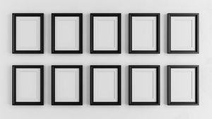 Elegante Marco de hueso blanco de un solo tono personalizable para todas las dimensiones de la foto Acero inoxidable con impresión UV - Product Image 2