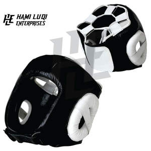 Alta calidad al por mayor MMA transpirable boxeo cabeza guardia profesional Premium cuero sintético - Product Image 2