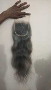 Cheveux humains non traités HD fermetures à lacet divers styles disponibles vague afro curl lâche profonde vague naturelle de cheveux indiens - Product Image 2