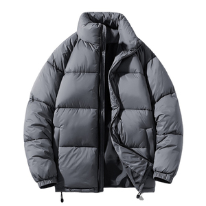 Blouson matelassé à capuche pour homme, style urbain, collection 2025, personnalisable avec logo, confortable, imperméable et réversible, vente en gros OEM - Product Image 1