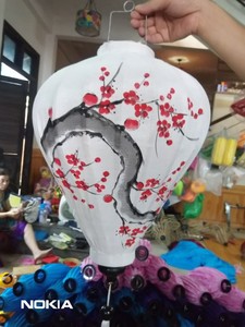 Linterna de seda colgante decorativa tradicional para exteriores, linternas de seda Hoi An vietnamitas para la decoración del hogar/restaurante - Product Image 4