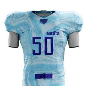 Uniforme de Fútbol Americano de Alta Calidad, Transpirable, Tallas Grandes, Colores Personalizados, Ropa de Equipo con Impresión por Transferencia de Calor, 100% Poliéster - Product Image 3
