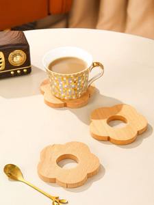 PRODUITS COASTER ROND EN BOIS TAILLE PERSONNALISÉE Fait à la main pour les articles de table et de cuisine en gros de haute qualité du Vietnam - Product Image 5