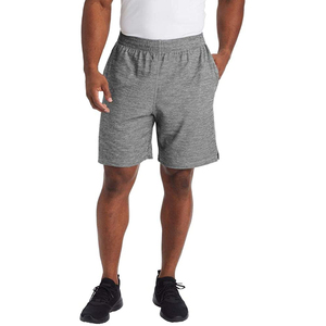 Pantalones cortos de gimnasio para hombre, ropa de gimnasio de secado rápido, transpirable, de malla lisa, con logotipo personalizado al por mayor - Product Image 1
