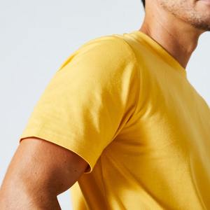 Crew Fitness Imprimé Design 100% Coton Lourd Hauts de Gymnastique pour Hommes Col Uni Manches Courtes Slim Fit T-Shirts personnalisés pour OEM - Product Image 4