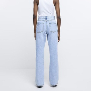 Wholesale High <b>Waist</b> Sexy Women Jeans Pant Female Jeans in High Quality Breathable Customized Latest Design Stylish Women Jeans - Product Image 2