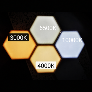 Vente en gros d'usine, lumière de nuit LED modulaire hexagonale en forme de nid d'abeille, minimaliste, DIY, sensible au toucher, écologique, en plastique, Quantum Light - Product Image 6